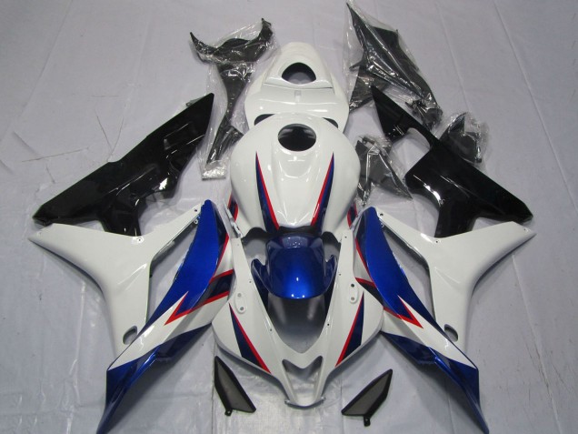 Discount 2007-2008 White Blue Glossy Black OEM Style Honda CBR600RR Motorcycle Fairings Canada