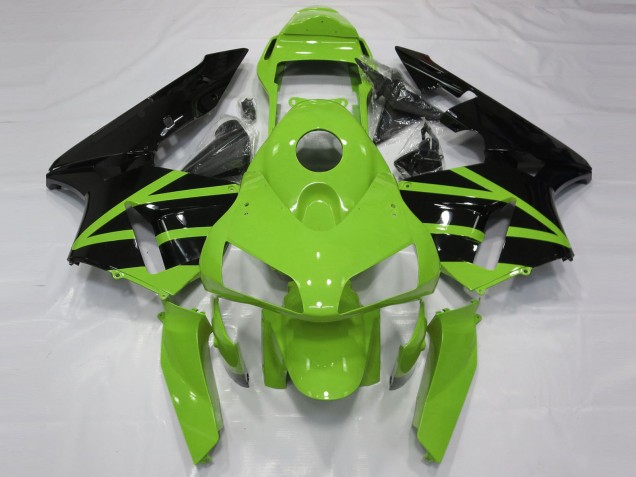 Discount 2003-2004 Green Glossy Black Honda CBR600RR Motorcycle Fairing Kits Canada