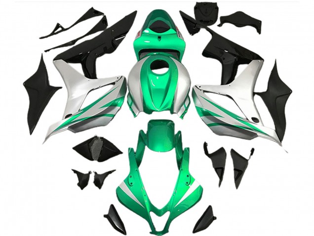 Discount 2007-2008 Silver Green Glossy Black OEM Style Honda CBR600RR Motorcycle Fairings Canada
