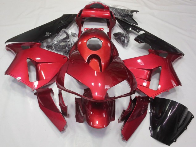 Discount 2003-2004 Red Glossy Black Honda CBR600RR Motorcycle Fairing Kits Canada