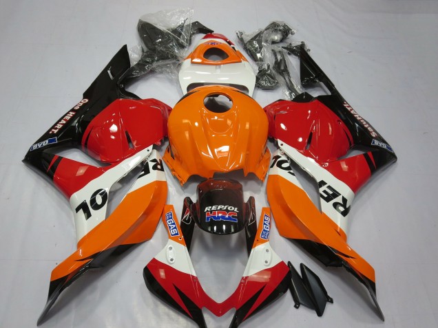 Discount 2009-2012 Orange White Red Glossy Black Repsol HRC Honda CBR600RR Motorcycle Fairings Canada