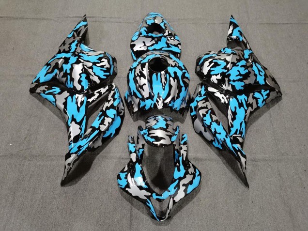 Discount 2009-2012 Blue Silver Camouflage Honda CBR600RR Motorcycle Fairings Canada