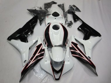 Discount 2007-2008 White Glossy Black OEM Style Honda CBR600RR Motorcycle Fairings Canada