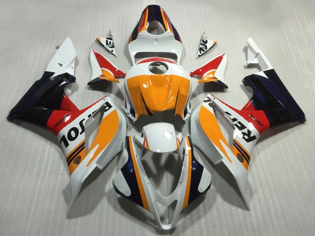 Discount 2007-2008 Orange White Red Glossy Black Repsol Style Honda CBR600RR Motorcycle Fairings Canada
