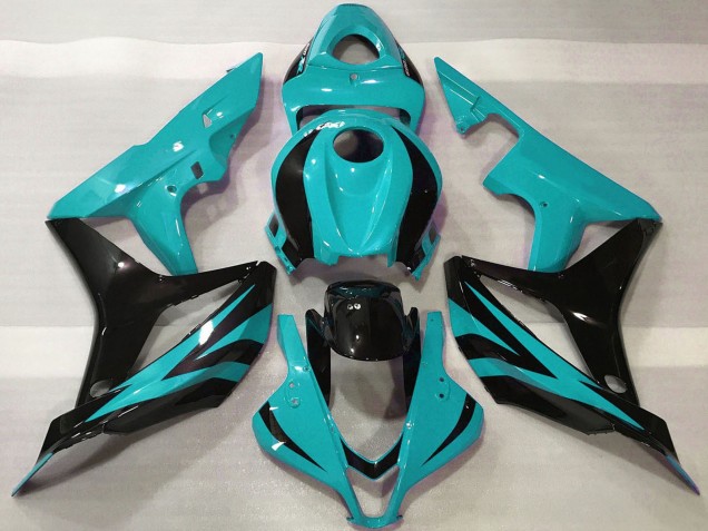 Discount 2007-2008 Cyan Blue Glossy Black OEM Style Honda CBR600RR Motorcycle Fairings Canada