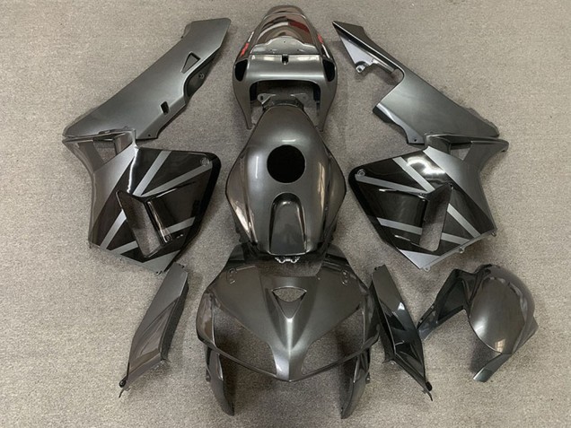 Discount 2005-2006 Dark Silver and Black Honda CBR600RR Motorcycle Fairings Canada