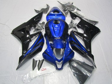 Discount 2007-2008 Blue Glossy Black Honda CBR600RR Motorcycle Fairing Kits Canada