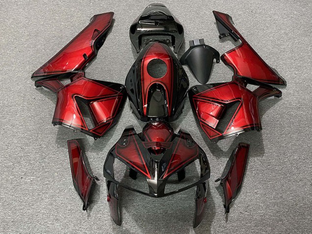 Discount 2005-2006 Deep Candy Red Honda CBR600RR Motorcycle Fairings Canada