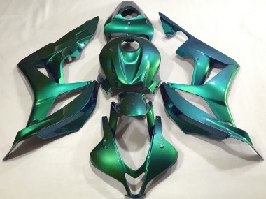 Discount 2007-2008 Emerald Green Plain Honda CBR600RR Motorcycle Fairings Canada