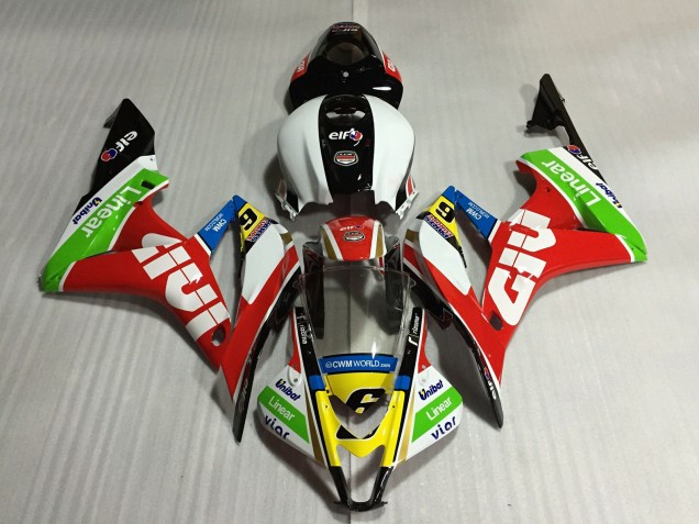 Discount 2007-2008 White Red Green Yellow Glossy Black Givi 6 Honda CBR600RR Motorcycle Fairings Canada