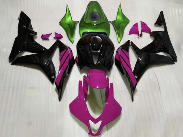 Discount 2007-2008 Green Pink Glossy Black Honda CBR600RR Motorcycle Fairings Canada