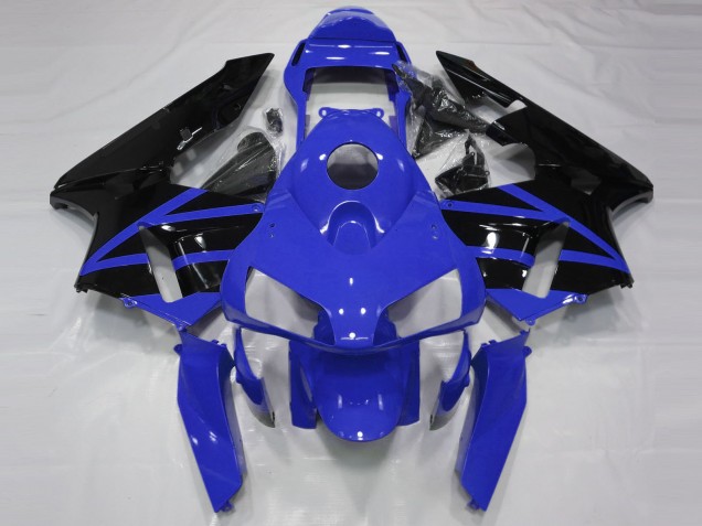 Discount 2003-2004 Blue Glossy Black Stripe Honda CBR600RR Motorcycle Fairings Canada