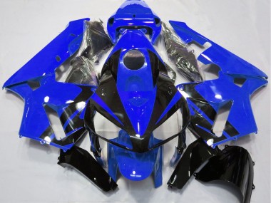 Discount 2005-2006 Blue Glossy Black Design Honda CBR600RR Motorcycle Fairings Canada