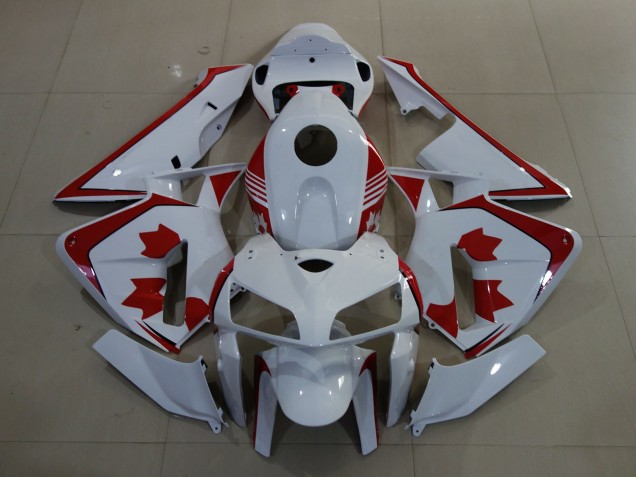 Discount 2005-2006 White Red Canada Honda CBR600RR Motorcycle Fairings Canada