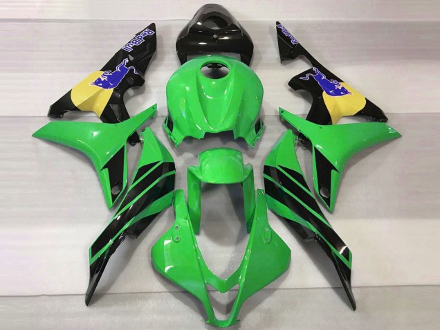 Discount 2007-2008 Green Yellow Glossy Black Blue Bull Honda CBR600RR Motorcycle Fairings Canada