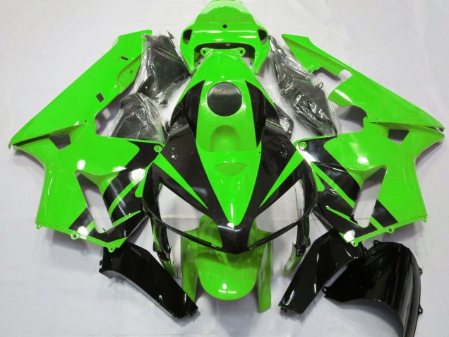 Discount 2005-2006 Green Glossy Black Design Honda CBR600RR Motorcycle Fairings Canada
