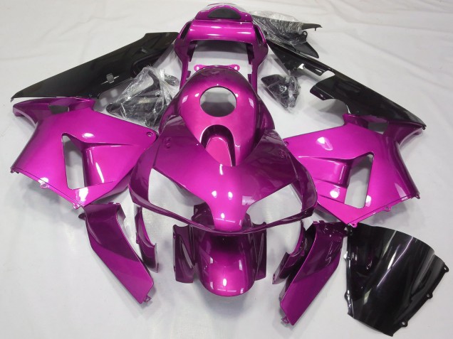 Discount 2003-2004 Hot Pink Glossy Black Honda CBR600RR Motorcycle Fairings Canada