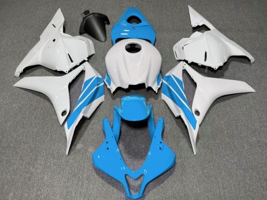 Discount 2009-2012 White Light Blue Stripe Honda CBR600RR Motorcycle Fairings Canada