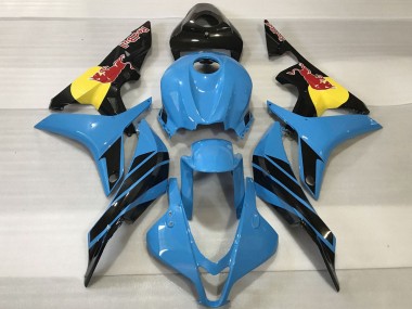 Discount 2007-2008 Light Blue Yellow Glossy Black Red Bull Honda CBR600RR Motorcycle Fairings Canada