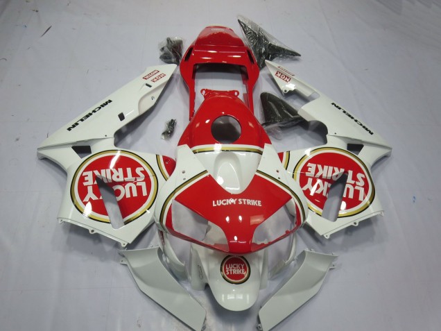 Discount 2003-2004 White Red Lucky Strike Honda CBR600RR Motorcycle Fairings Canada