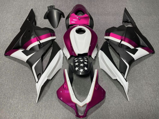 Discount 2009-2012 White Pink Matte Black Star Honda CBR600RR Motorcycle Fairings Canada