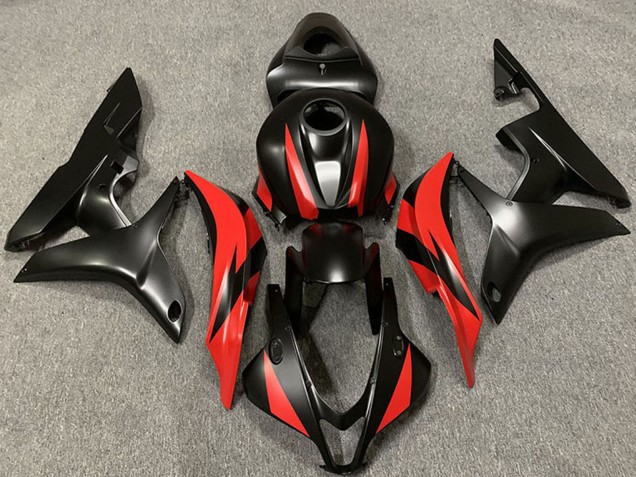 Discount 2007-2008 Red Matte Black Honda CBR600RR Motorcycle Fairings Canada