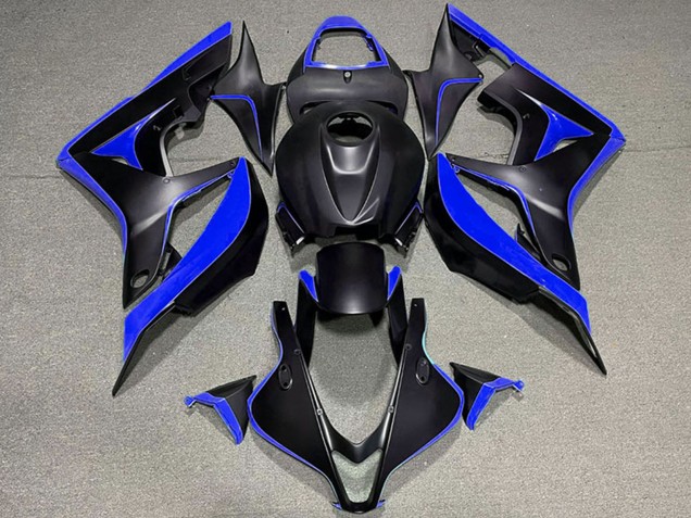 Discount 2007-2008 Blue Matte Black Honda CBR600RR Motorcycle Fairings Canada