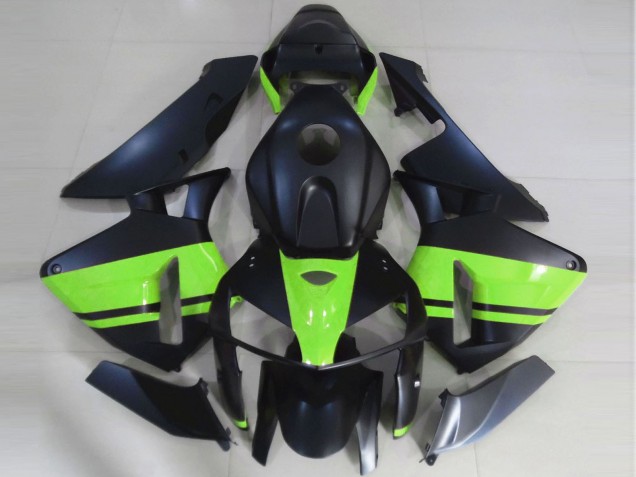 Discount 2005-2006 Matte Black Light Green Honda CBR600RR Motorcycle Fairings Canada