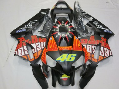 Discount 2003-2004 Matte Black Orange Yellow Rossi 46 Honda CBR600RR Motorcycle Fairings Canada