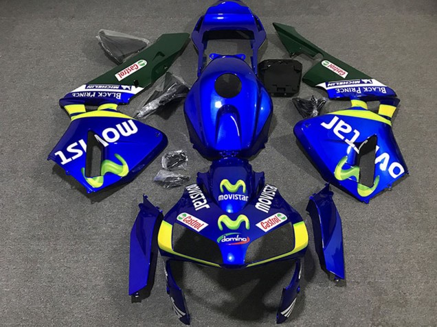 Discount 2003-2004 Blue Yellow Green MoviStar Honda CBR600RR Motorcycle Fairings Canada