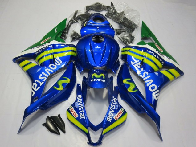 Discount 2009-2012 Blue Green MoviStar Honda CBR600RR Motorcycle Fairings Canada