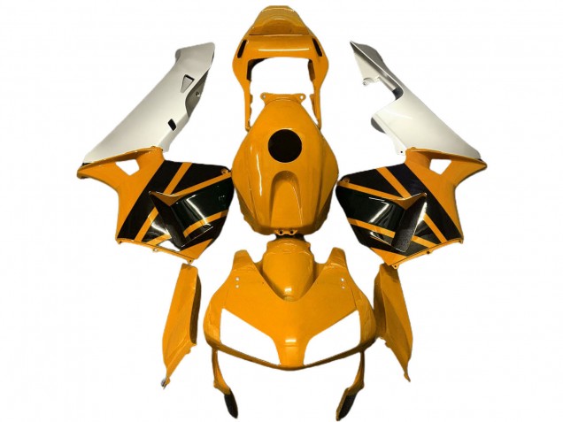 Discount 2003-2004 Silver Mustard Yellow Glossy Black Honda CBR600RR Motorcycle Fairings Canada