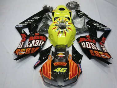 Discount 2013-2023 Yellow Orange Glossy Black Rossi 46 Honda CBR600RR Motorcycle Fairings Canada