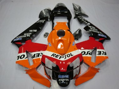 Discount 2003-2004 Orange White Red Glossy Black OEM Style Repsol Honda CBR600RR Motorcycle Fairings Canada