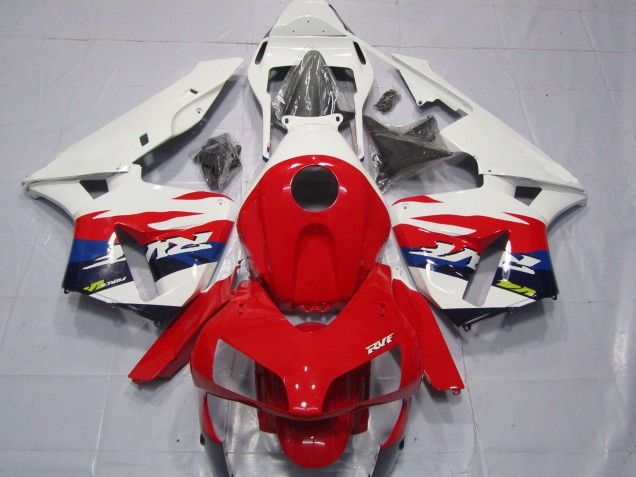 Discount 2003-2004 White Red Blue RVF Style Honda CBR600RR Motorcycle Fairings Canada