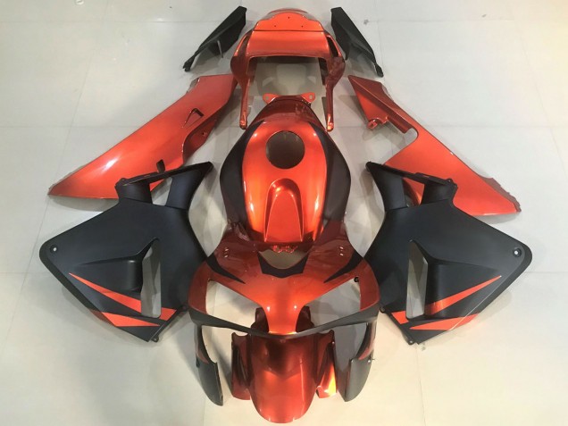 Discount 2003-2004 Orange Matte Black Honda CBR600RR Motorcycle Fairings Canada