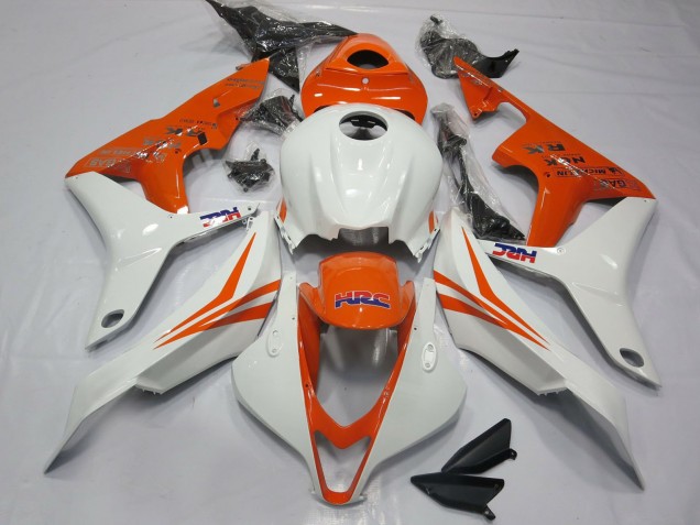 Discount 2007-2008 White Orange HRC Honda CBR600RR Motorcycle Fairings Canada