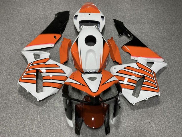 Discount 2005-2006 White Orange Wings Honda CBR600RR Motorcycle Fairings Canada