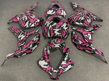 Discount 2009-2012 Pink Silver Camouflage Honda CBR600RR Motorcycle Fairings Canada