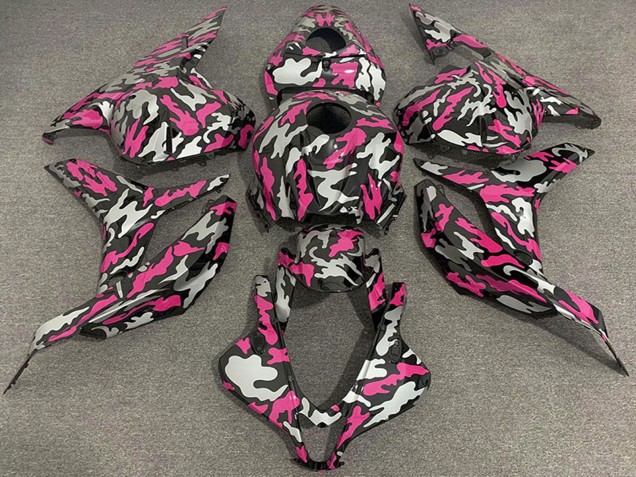 Discount 2009-2012 Pink Silver Camouflage Honda CBR600RR Motorcycle Fairings Canada