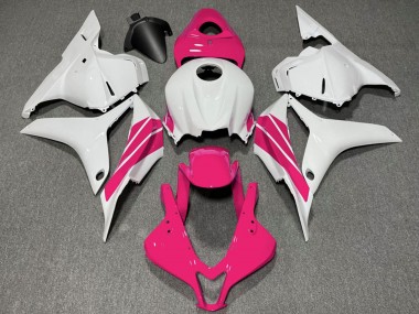 Discount 2009-2012 White Pink Stripe Honda CBR600RR Motorcycle Fairings Canada