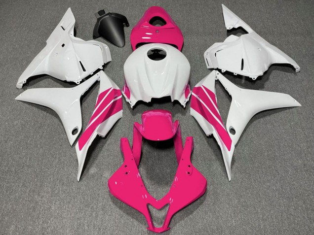 Discount 2009-2012 White Pink Stripe Honda CBR600RR Motorcycle Fairings Canada