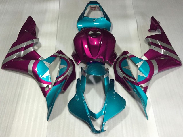 Discount 2007-2008 Pink Blue Captain America Honda CBR600RR Motorcycle Fairings Canada