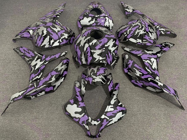 Discount 2009-2012 Purple Silver Camouflage Honda CBR600RR Motorcycle Fairings Canada