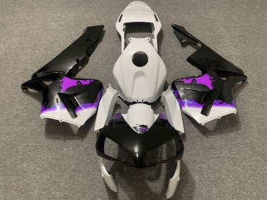 Discount 2003-2004 White Purple Glossy Black Splatter Honda CBR600RR Motorcycle Fairings Canada