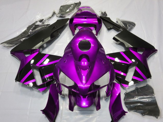 Discount 2005-2006 Purple Glossy Black Design Honda CBR600RR Motorcycle Fairings Canada
