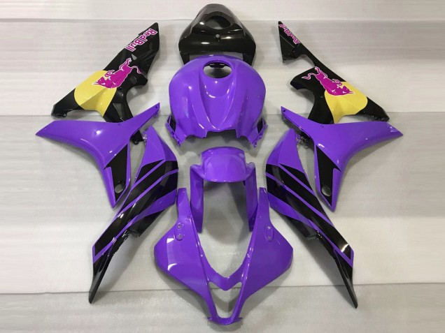 Discount 2007-2008 Purple Yellow Glossy Black Pink Bull Honda CBR600RR Motorcycle Fairings Canada
