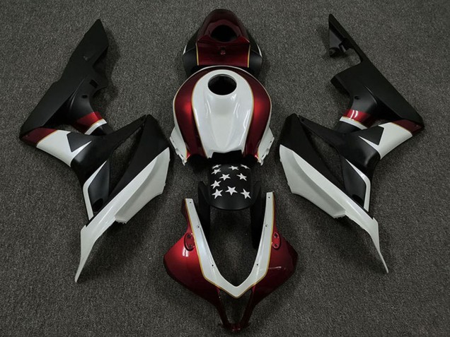 Discount 2009-2012 White Red Matte Black Star Honda CBR600RR Motorcycle Fairings Canada