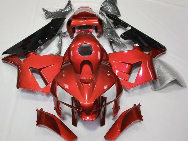 Discount 2005-2006 Red Black CBR Style Honda CBR600RR Motorcycle Fairings Canada