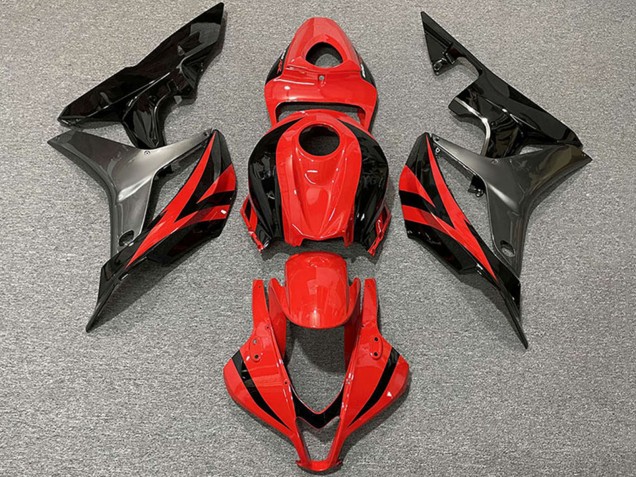 Discount 2007-2008 Grey Red Glossy Black OEM Style Honda CBR600RR Motorcycle Fairings Canada